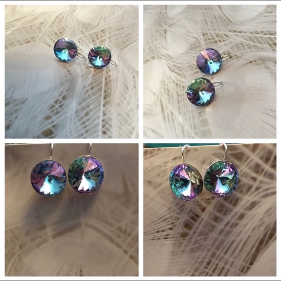 Host Pick Preciosa Vitrail Light crystal earrings - Picture 3 of 5